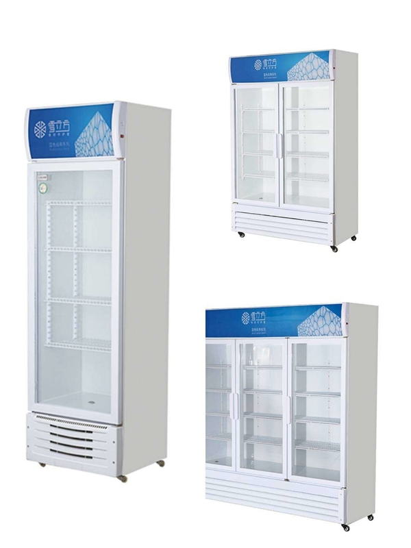 Display Cabinet Double Door Fresh Keeping Cabinet