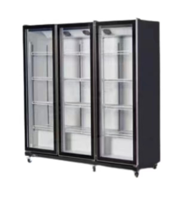 Glass Door Freezer Merchandiser 3 Door Upright Freezer