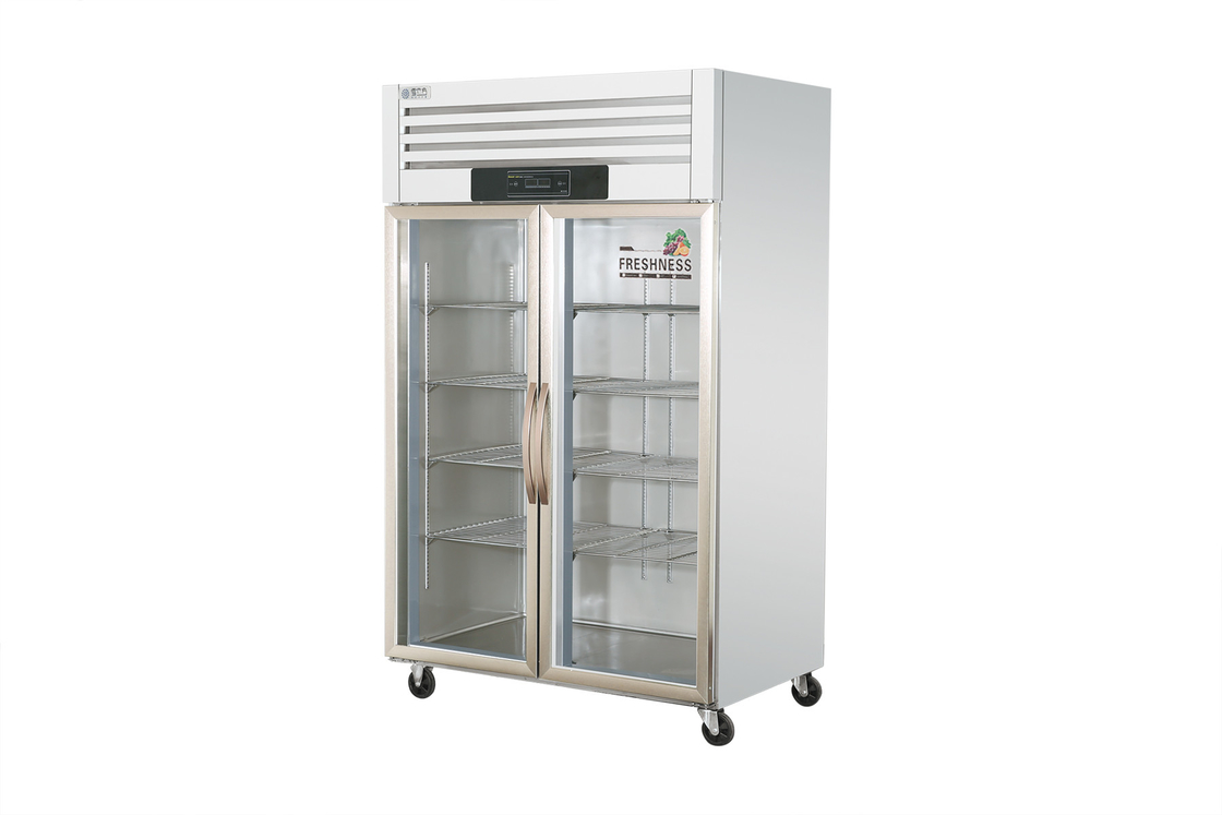 220V Double Door Fridge Freezer Commercial 1.2m Double Temperature