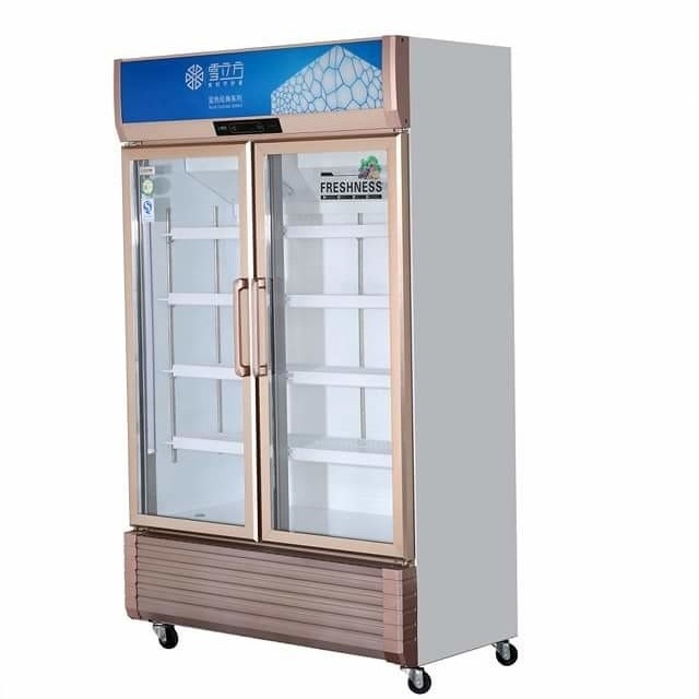 Gold series glass door three-dimensional refrigerated display cabinet