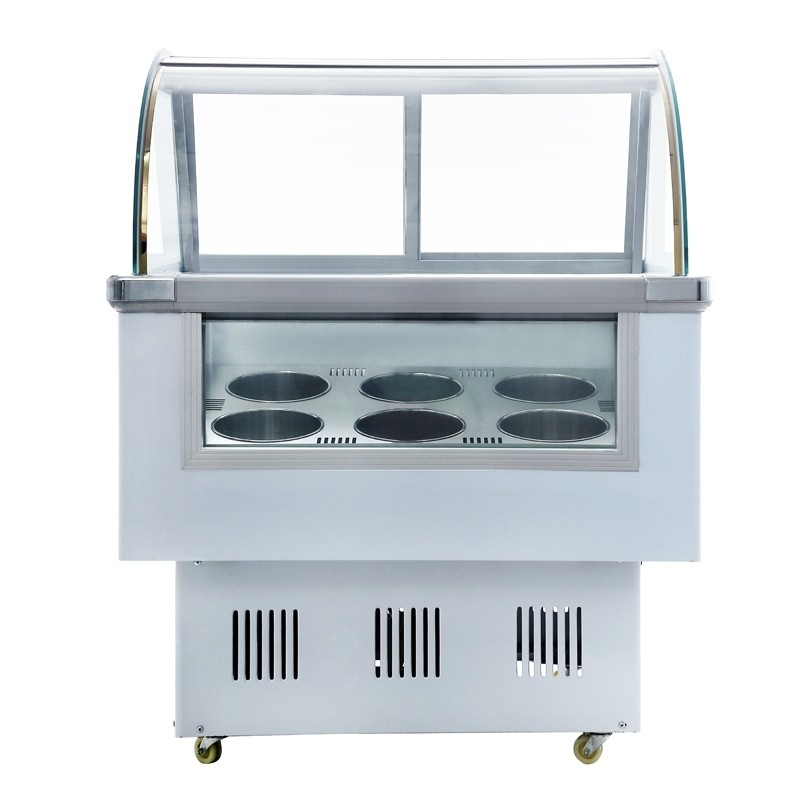 Glass Door Preservation Table Stainless Steel Refrigeration Facilities 1.8m
