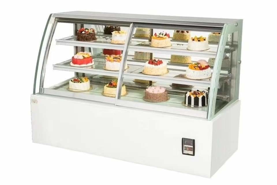 Front Face Refrigerated Display Cabinet Air Cooled Cake Fresh Keeping